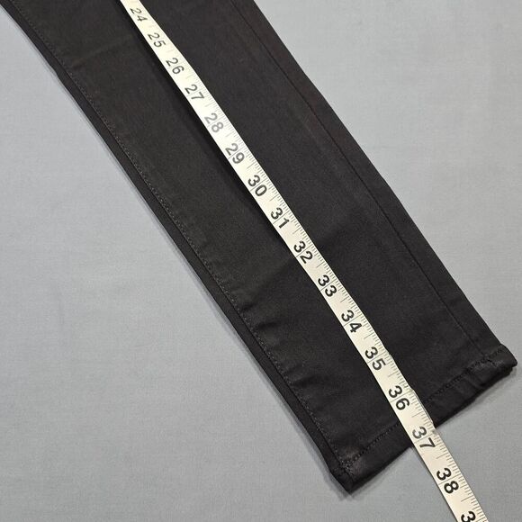 DSTLD Black Skinny Jeans Stretch Grunge Rips Distressed Denim Womens 28 Classic - Picture 7 of 13